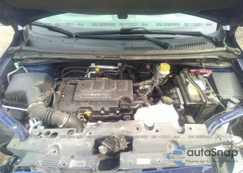 2013 Chevrolet Sonic Ltz Manual z USA, uszkodzony, nr VIN 1G1JF6SB6D4196554